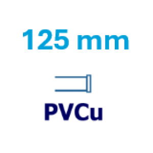 125 mm PVCu 125 mm PVCu