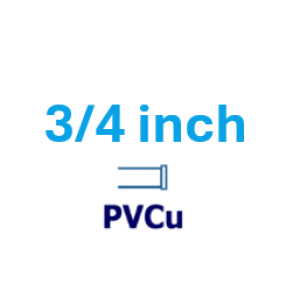 3/4 inch PVCu 3/4 inch PVCu