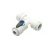 Acetal Angle Stop Valve 15mm x 1/4" Branch