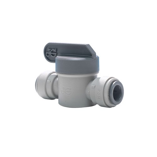 Grey Acetal Shut Off Valve Connection 3/8 inch Tube OD