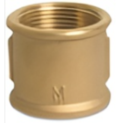 1 1/2" Brass Socket FxF