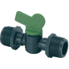 Plastic In Line Valve BSP Male x Male (2)