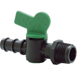 12mm x 1/2" Plastic In Line Valve Barb x BSP Male 12mm x 1/2" Plastic In Line Valve Barb x BSP Male