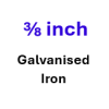 3/8 inch Galvanised (30)