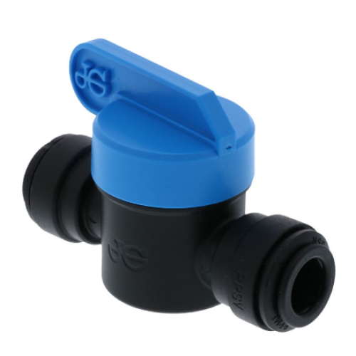 PP Shut Off Valve Speedfit to Speedfit 8mm OD