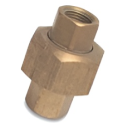 1 1/2" Brass Straight Union FxF
