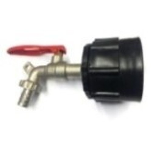 1/2" - IBC Connector with Lockable Barbed Tap