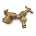 Garden Tap Kit with 22mm Elbow Wall Plate, Hoselock Connector and PTFE Tape