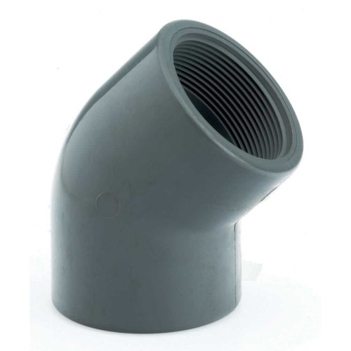 3/4" 45° ELBOW PLAIN/THREADED 