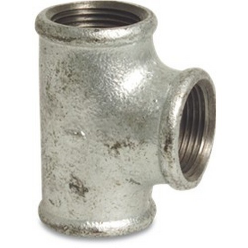 1" x 1/4" x 1" GALVANISED REDUCING TEE FXFXF