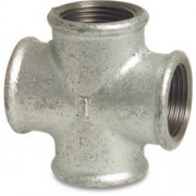 1.1/2" Galvanised Cross FxFxFxF