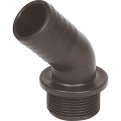 1 1/2 M Thread to 30mm Barb - 45° 1 1/2 M Thread to 30mm Barb - 45°