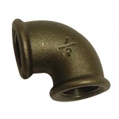 1.1/4" Black Iron 90 Elbow FxF