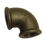 4" Black Iron 90 Elbow FxF