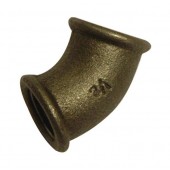 1" Black Iron Elbow 45 FxF