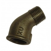 1.1/2" Black Iron Elbow 45 MxF