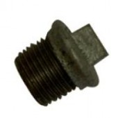 1/2" Black Iron Flanged Plug