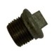 2.1/2" Black Iron Flanged Plug