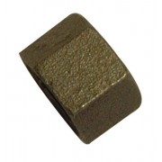 1/2" Black Iron Hex Cap