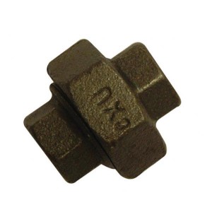 Black Iron Straight Unions FxF