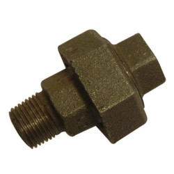 1.1/2" Black Iron Straight Union MxF