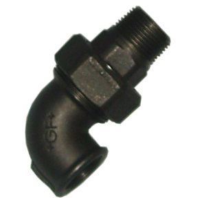 Black Iron Union Elbows FxF