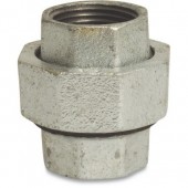 1/2" Galvanised Straight Union FxF