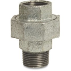 1.1/2" Galvanised Straight Union MxF 1.1/2" Galvanised Straight Union MxF