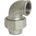 1.1/2" Galvanised Union Elbow FxF