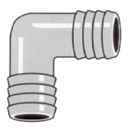 1/4 Barb-Barb 90 elbow 1/4 Barb-Barb 90 elbow