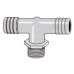 1/2 inch M Thread to 1/2 inch Barb x 1/2 Tee- Barb to Male Thread