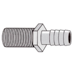11/16" M THREAD TO 1/2" BARB NOZZLE 11/16" M THREAD TO 1/2" BARB NOZZLE