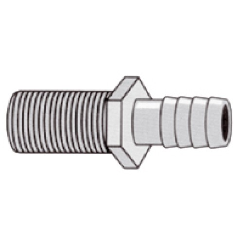 11/16" M THREAD TO 1/2" BARB NOZZLE