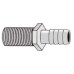 11/16" M THREAD TO 1/2" BARB NOZZLE