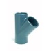 16mm PVCu Plain Tee 45 Degree