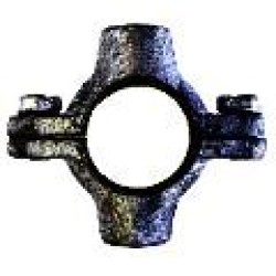 100MM (4") Black Iron Double Pipe Ring