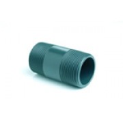 PVCu BSP Threaded Barrel Nipple 3/8