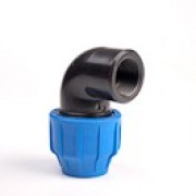 25mm x 1" PP Female Union Elbow 90° for MDPE Pipe