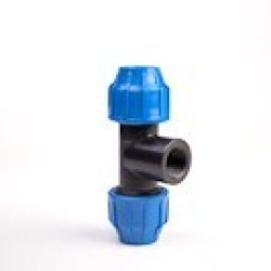 20mm x 1/2" PP Female Union Tee 90° for MDPE Pipe 20mm x 1/2" PP Female Union Tee 90° for MDPE Pipe