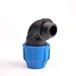 63mm x 1.1/2" PP Male Union Elbow 90° for MDPE Pipe