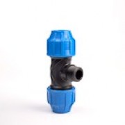 50mm x 1.1/2" PP Male Union Tee 90° for MDPE Pipe