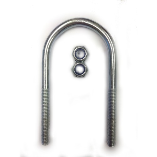M8 Round Electro-Plated U Bolts 60MM Width X 120MM Length