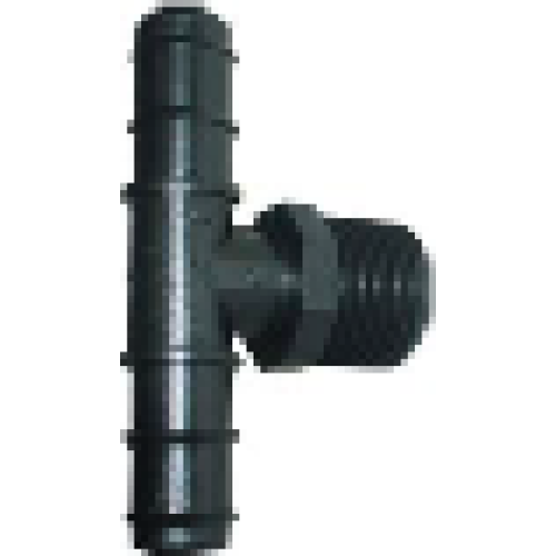 Barbed Tee BSP Male 20mm x 1/2" x 20mm