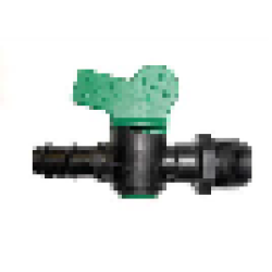 12mm x 1/2" Plastic In Line Valve Barb x BSP Male