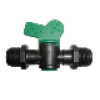 Plastic In Line Valve BSP Male x Male  (2)