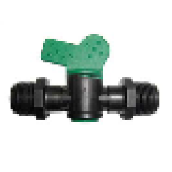 1/2" Plastic In Line Valve BSP Male x Male 1/2" Plastic In Line Valve BSP Male x Male