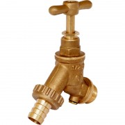 Hose Union Bib Tap with Double Check Valve 3/4" BSP Male