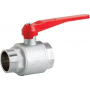 Low Pressure Plated Brass Ball Valve 3/8" BSP Male x 3/8" BSP Female 32 Bar Lever Handle