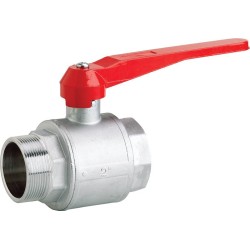 Low Pressure Plated Brass Ball Valve 1 1/2" BSP Male x 1 1/2" BSP Female 20 Bar Lever Handle Low Pressure Plated Brass Ball Valve 1 1/2" BSP Male x 1 1/2" BSP Female 20 Bar Lever Handle