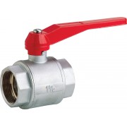 Low Pressure Plated Brass Ball Valve 3/8" BSP Female x 3/8" BSP Female 32 Bar Lever Handle